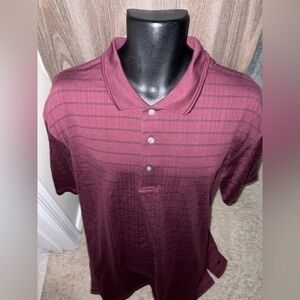 Men’s used Grand Slam XXL 2XL size golf burgundy polo shirt Pre